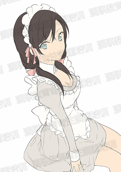漫画二次元女仆的角色画法详解
