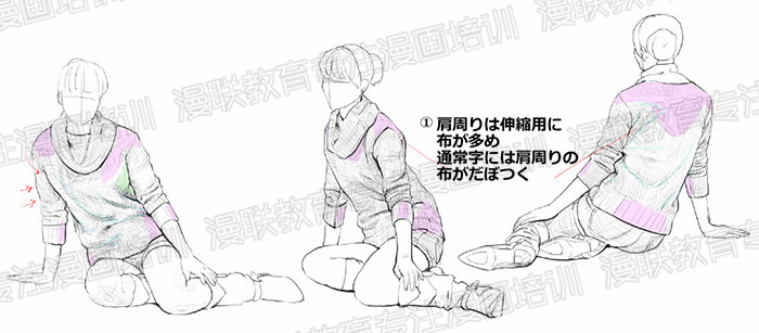 漫画服装褶皱绘制教程!漫画服装如何绘制出立体感?