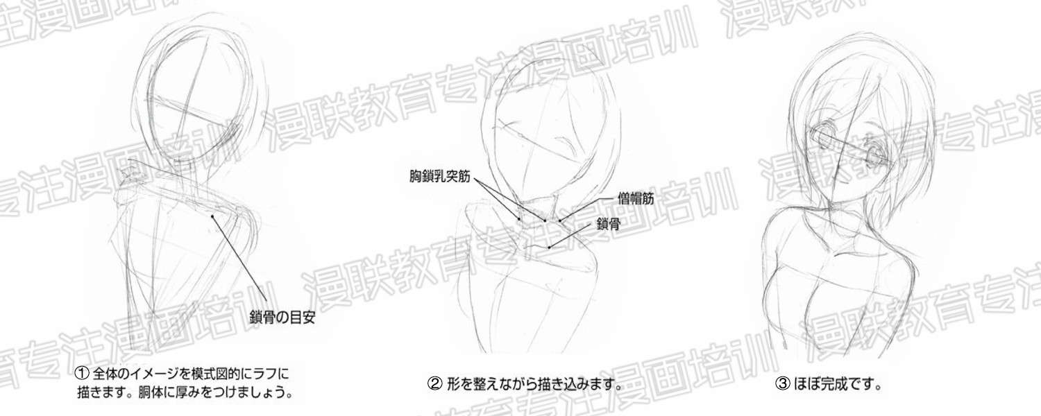 漫画角色的绘制技巧?根据颈部倾斜表现角色心情!