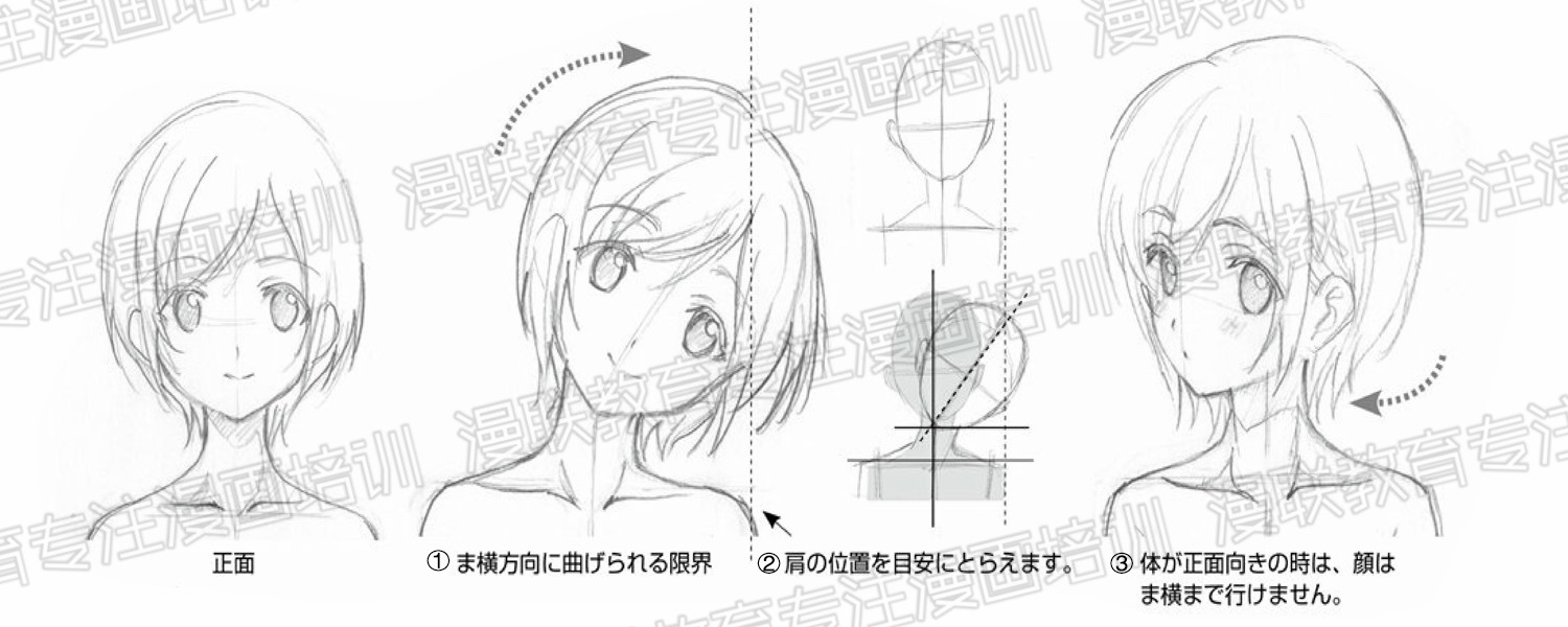 漫画角色的绘制技巧?根据颈部倾斜表现角色心情!