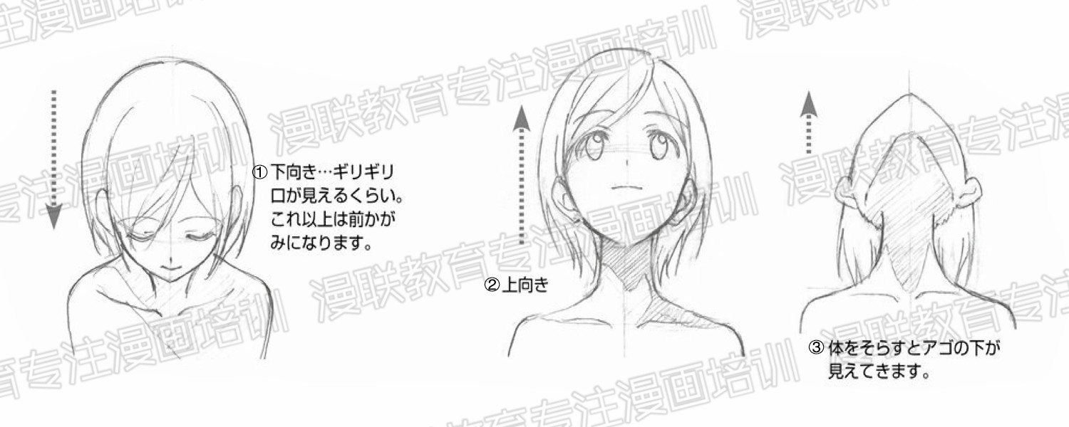 漫画角色的绘制技巧?根据颈部倾斜表现角色心情!