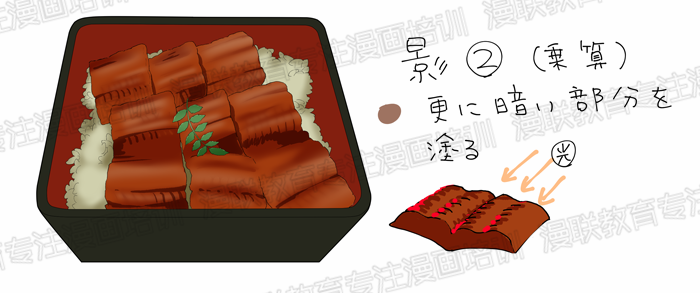 如何绘制漫画中美味的食物?鳗鱼饭的画法详解!