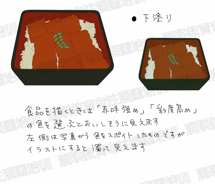如何绘制漫画中美味的食物?鳗鱼饭的画法详解!