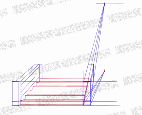 利用透视绘制漫画背景!漫画中曲道和台阶的画法