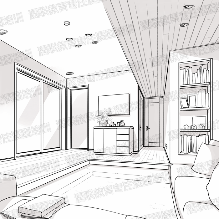如何绘制具有真实感的室内漫画背景?(前篇)