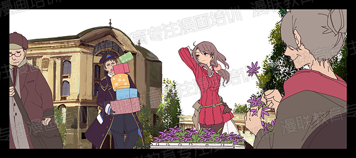 绘制漫画背景不懂透视?没关系!利用广角和远望创造背景
