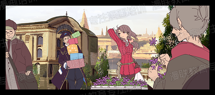 绘制漫画背景不懂透视?没关系!利用广角和远望创造背景