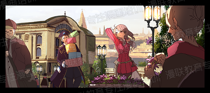绘制漫画背景不懂透视?没关系!利用广角和远望创造背景