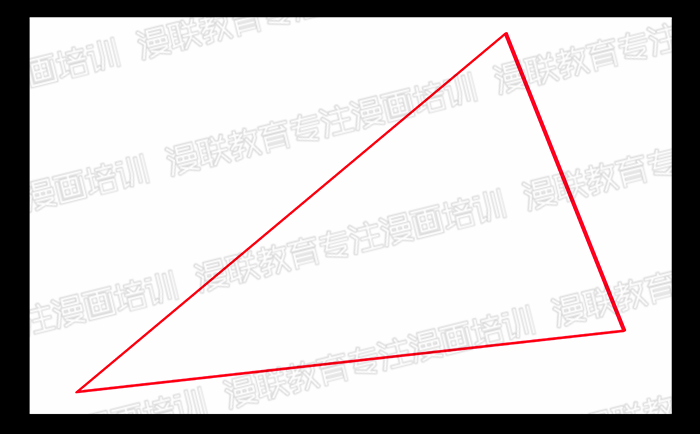 绘画漫画初学者必备知识!三角构图法及圆构图法