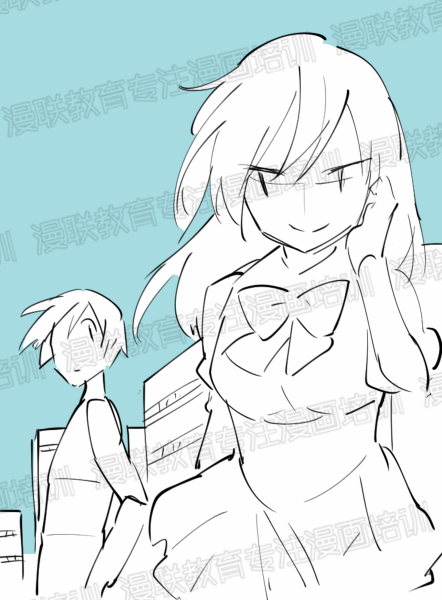 漫画培训时一个画面如何分配多个角色?多角色的构图方法!