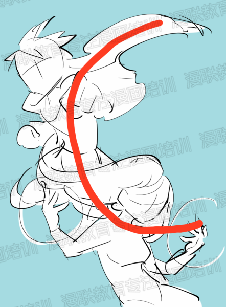 漫画培训时一个画面如何分配多个角色?多角色的构图方法!