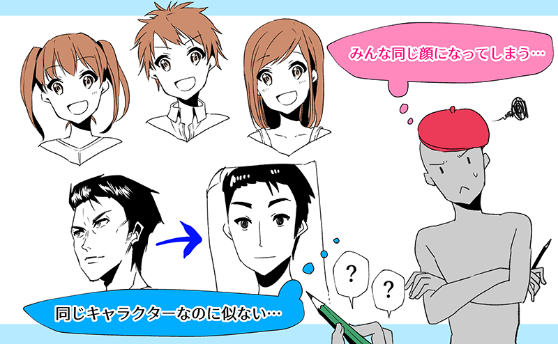 绘制不同漫画角色!
