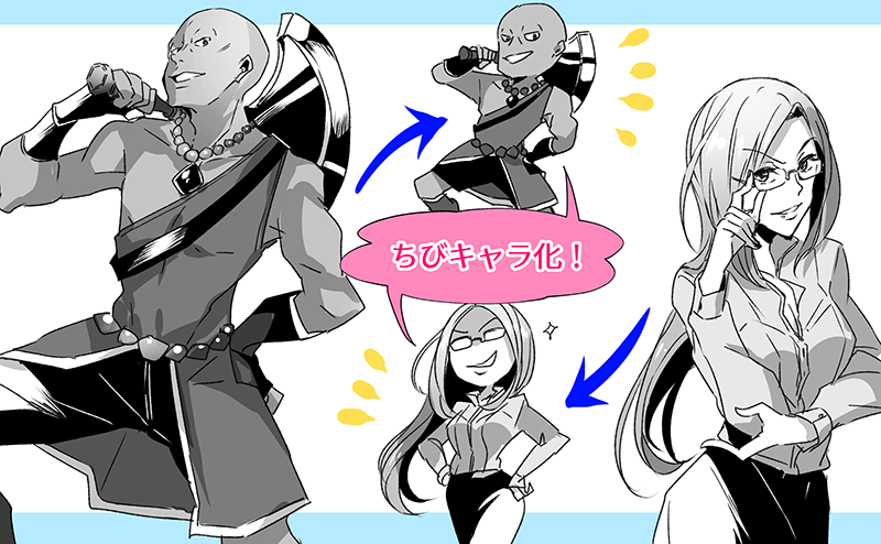 绘制不同漫画角色!