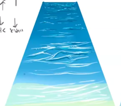 如何画海的波浪呢?