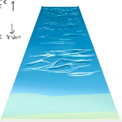 如何画海的波浪呢?