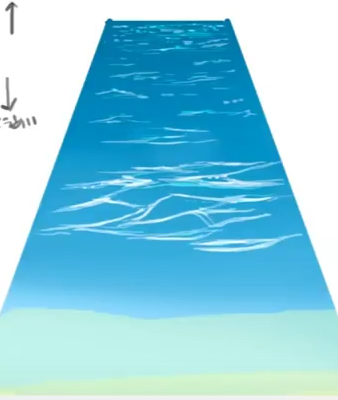 如何画海的波浪呢?