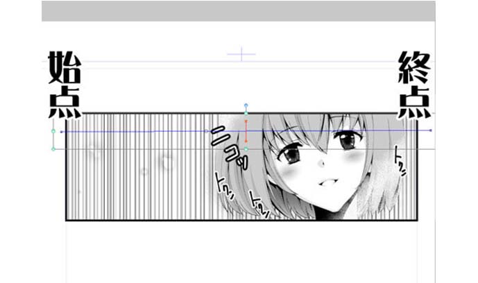 漫画中用图形工具绘制效果线！