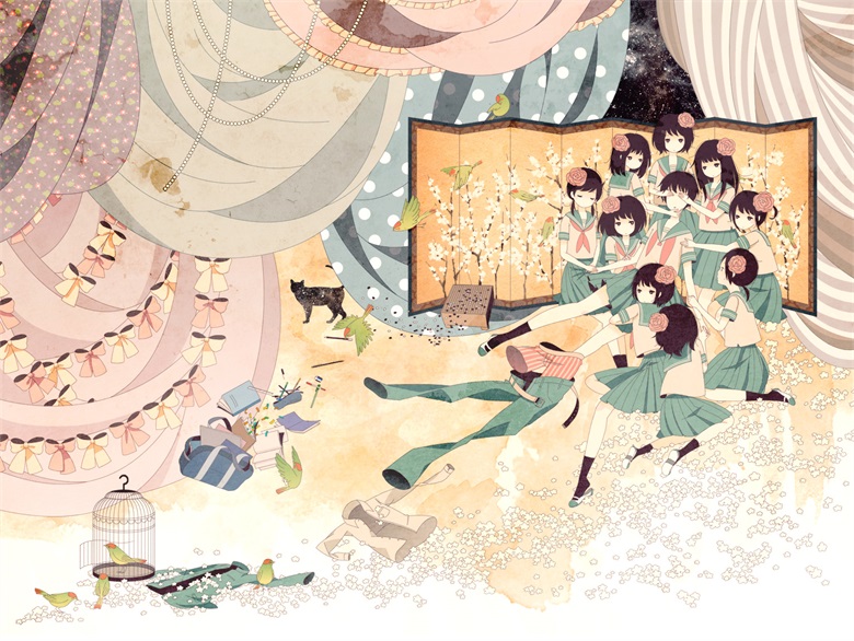 【画师推荐】日本画师佐藤おどり的作品欣赏