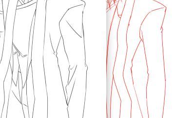 从漫画角度来看体块结构动态和衣服
