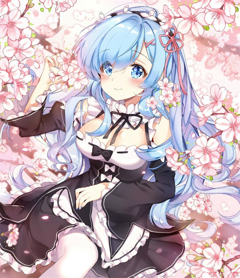 【画师推荐】画师Pingo的长发雷姆作品欣赏