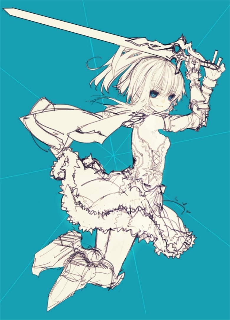 【画师推荐】日本画师リウイチ的作品草稿分享