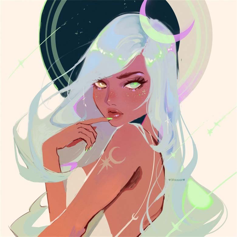【画师推荐】人物插画艺术家vickisigh的作品欣赏