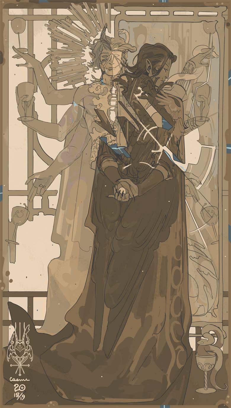 【画师推荐】意大利的人物角色设计师caemidraws的作品分享