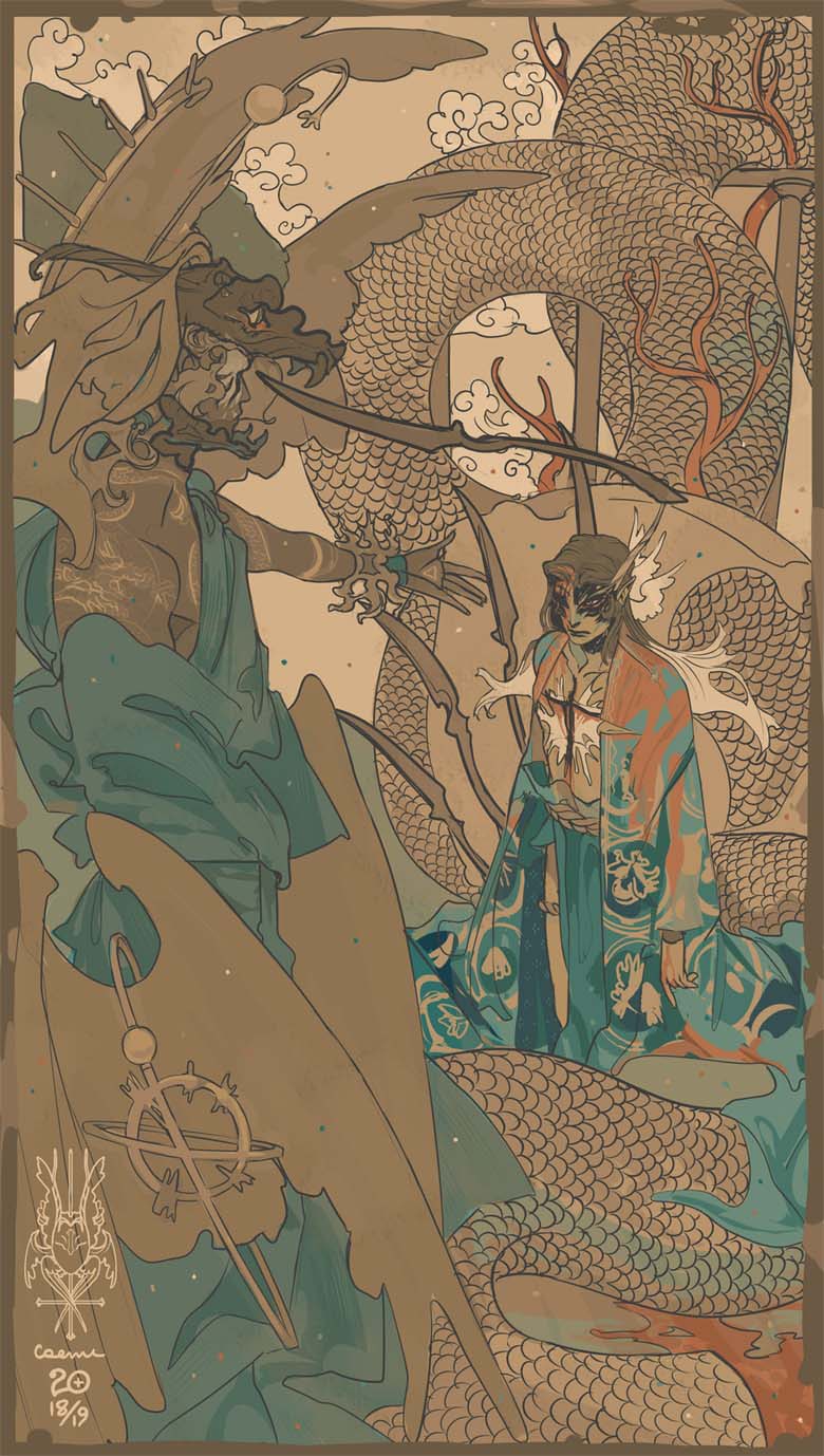 【画师推荐】意大利的人物角色设计师caemidraws的作品分享