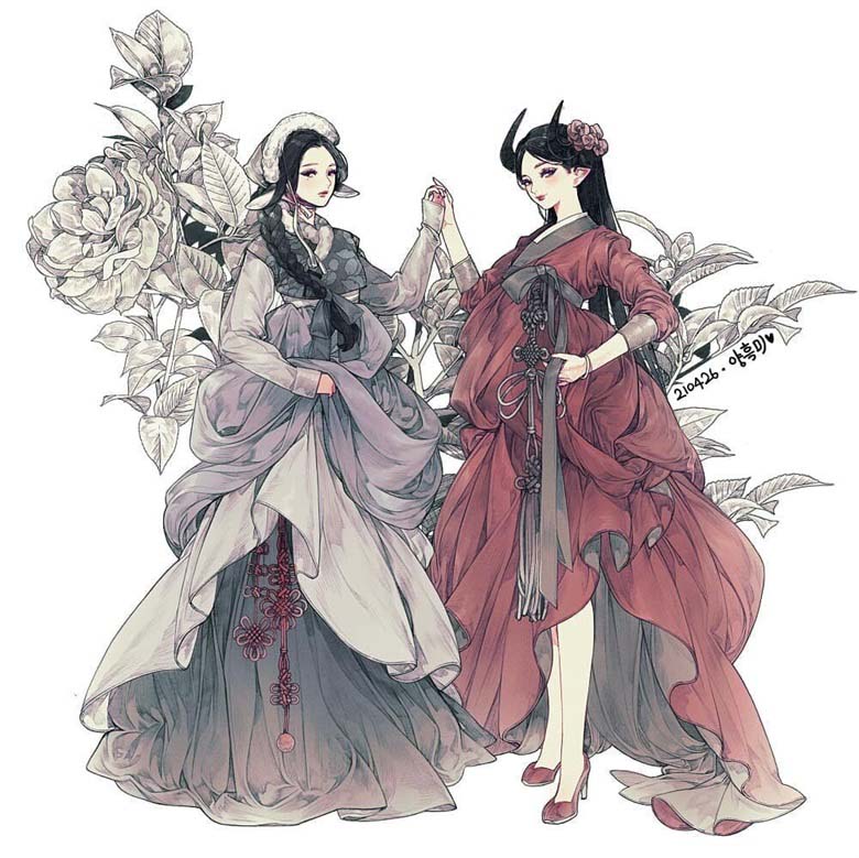 【画师推荐】韩国的手绘漫画家양흑미的作品欣赏