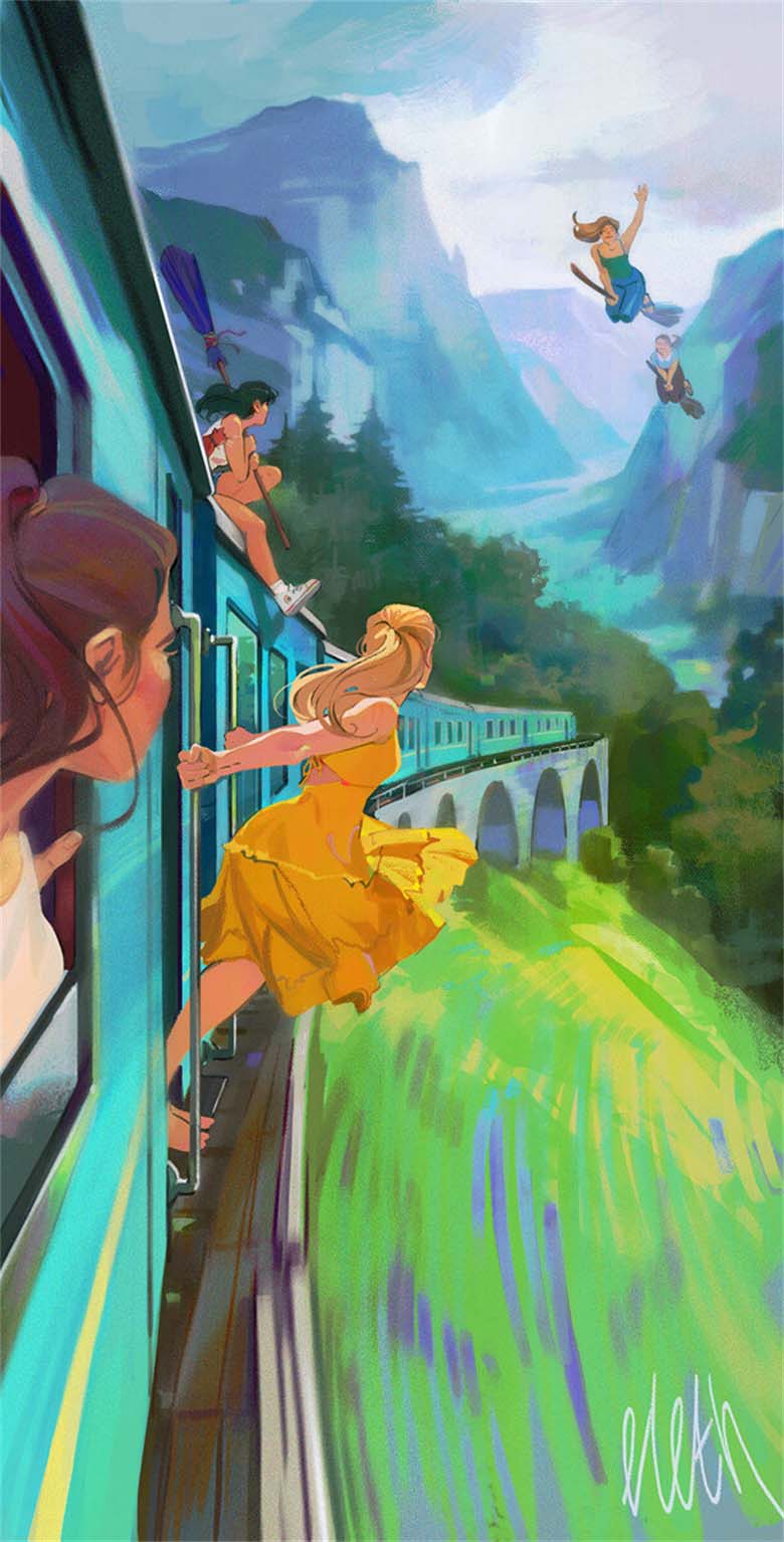 【画师推荐】俄罗斯的插画师Julia Zhuravleva的作品分享