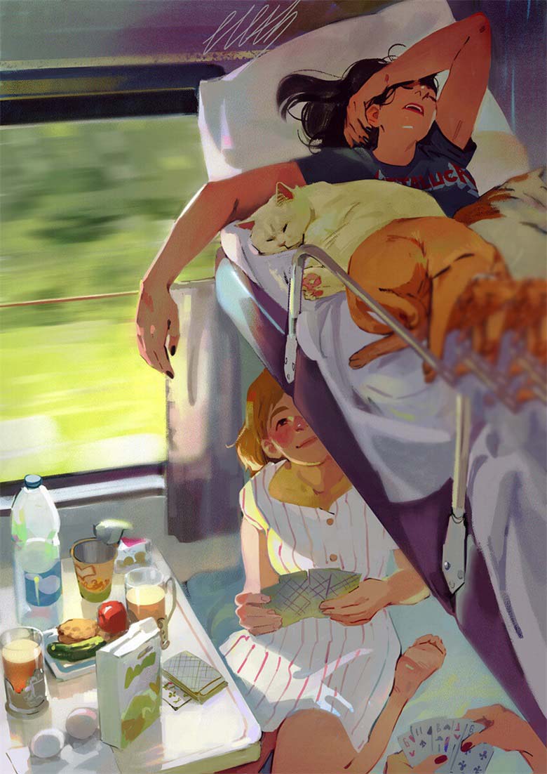 【画师推荐】俄罗斯的插画师Julia Zhuravleva的作品分享