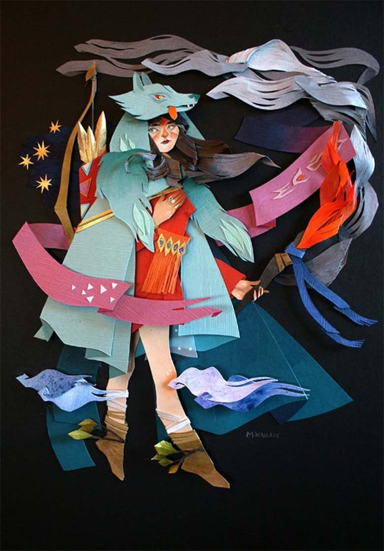【画师推荐】加拿大剪纸艺术家Morgana Wallace的作品分享