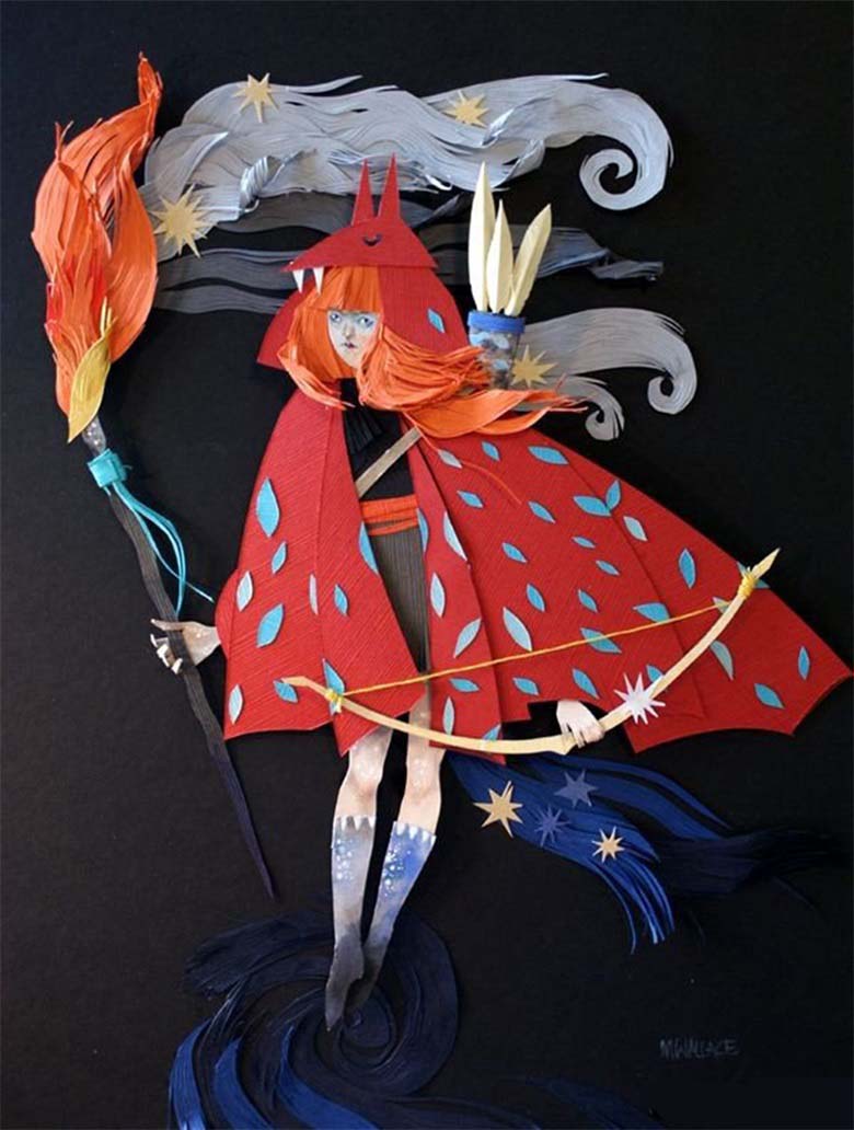 【画师推荐】加拿大剪纸艺术家Morgana Wallace的作品分享